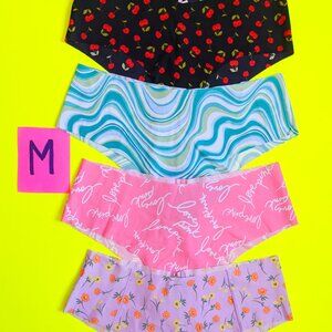 Victoria's Secret Pink M Cheekster & Cheeky Seamless Panty Bundle - 4 pairs